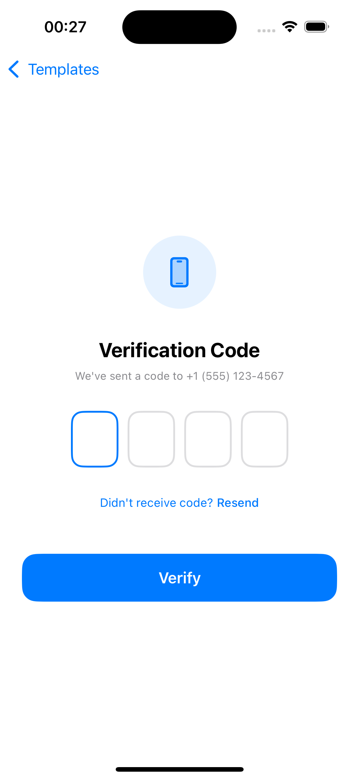 Verification Code View